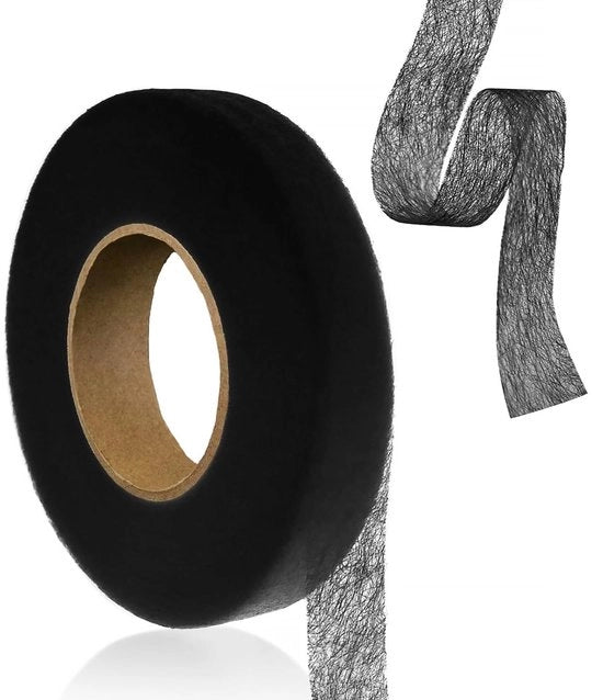 Striscia di pressione da cucire per le cuciture di tessuti, pantaloni, tende e abbigliamento, Nero, 3 cm larga