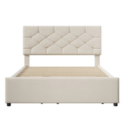 Letto Estraibile 140 x 200 cm; 2 Posti con Letto Estraibile 90 x 190 cm; senza Materasso; Velluto Beige
