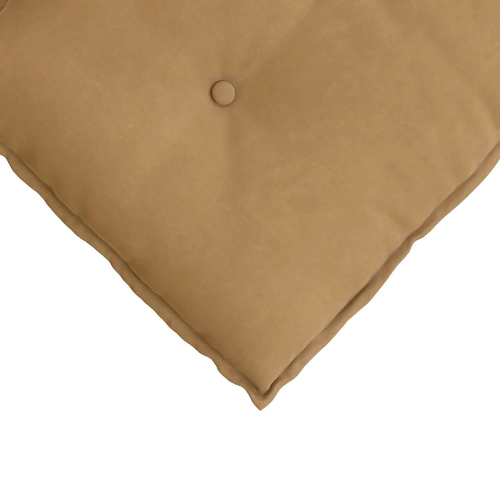 Cuscino per Schiena | Cuscino dorsale Marrone 140 x 50 cm Tessuto in Cords