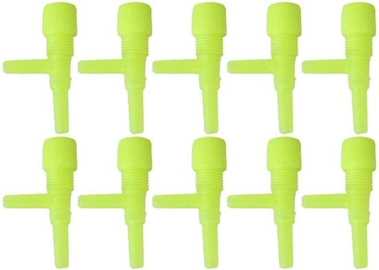 10 pezzi di valvola di regolazione dell'aria in plastica 3 vie - Giallo.
