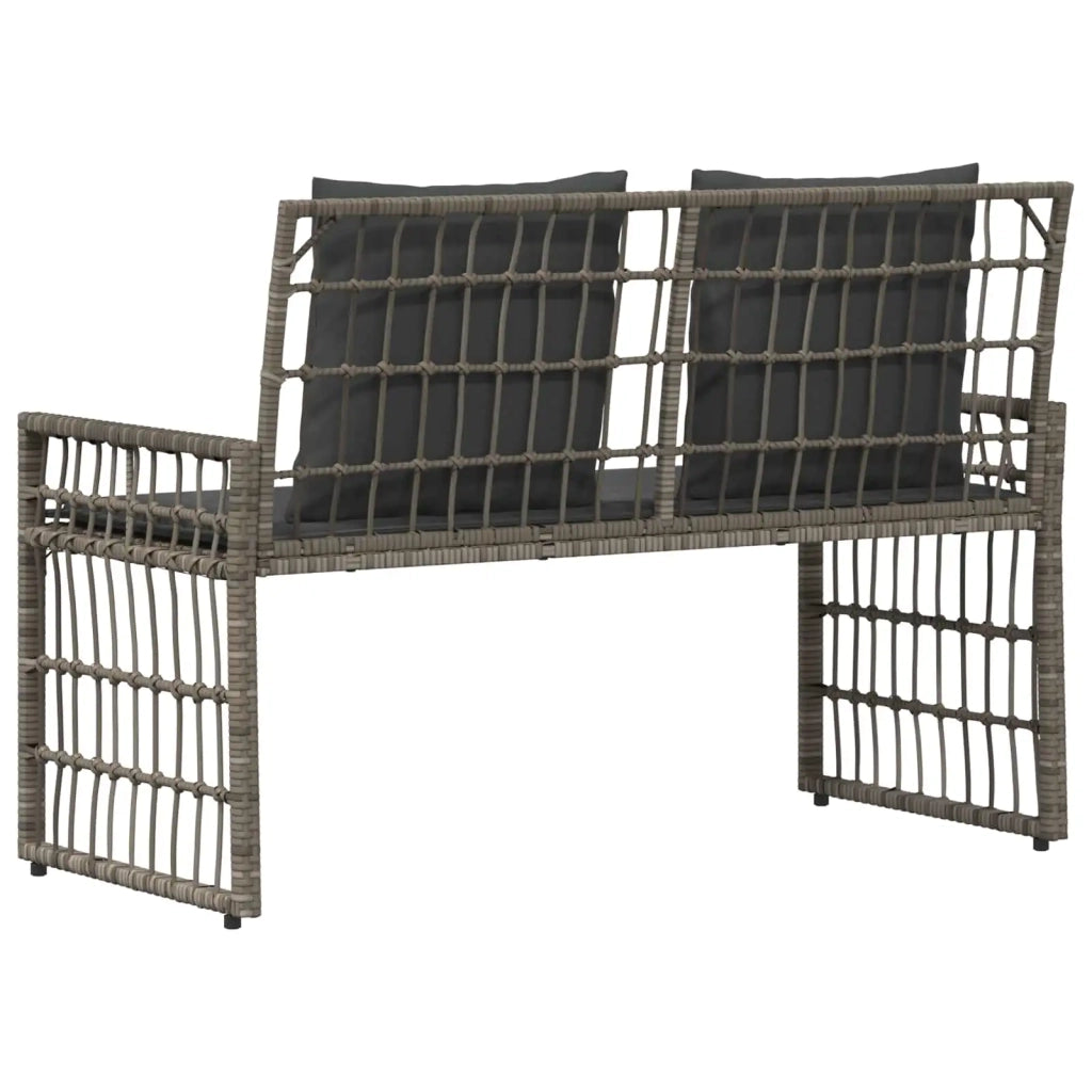 Panchina da esterno Grigio e Grigio Scuro 116 x 55 x 82 cm 42025144