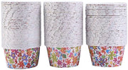 Accessori per forno - Cupcake - 100 pezzi - Supporto rotolante - Disegno arcobaleno - Temperatura alta - Qualità elevata - Forme a cupcake