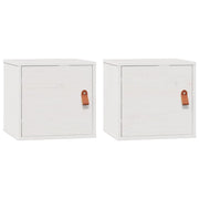 Set di 2 armadietti flessibili a parete 31,5 x 30 x 30 cm in legno di pino bianco 02_0048364