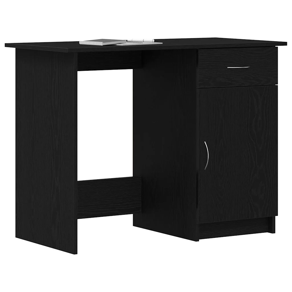 Scrivania Rovere Nero 100 x 50 x 76 cm Legno multistrato 862464