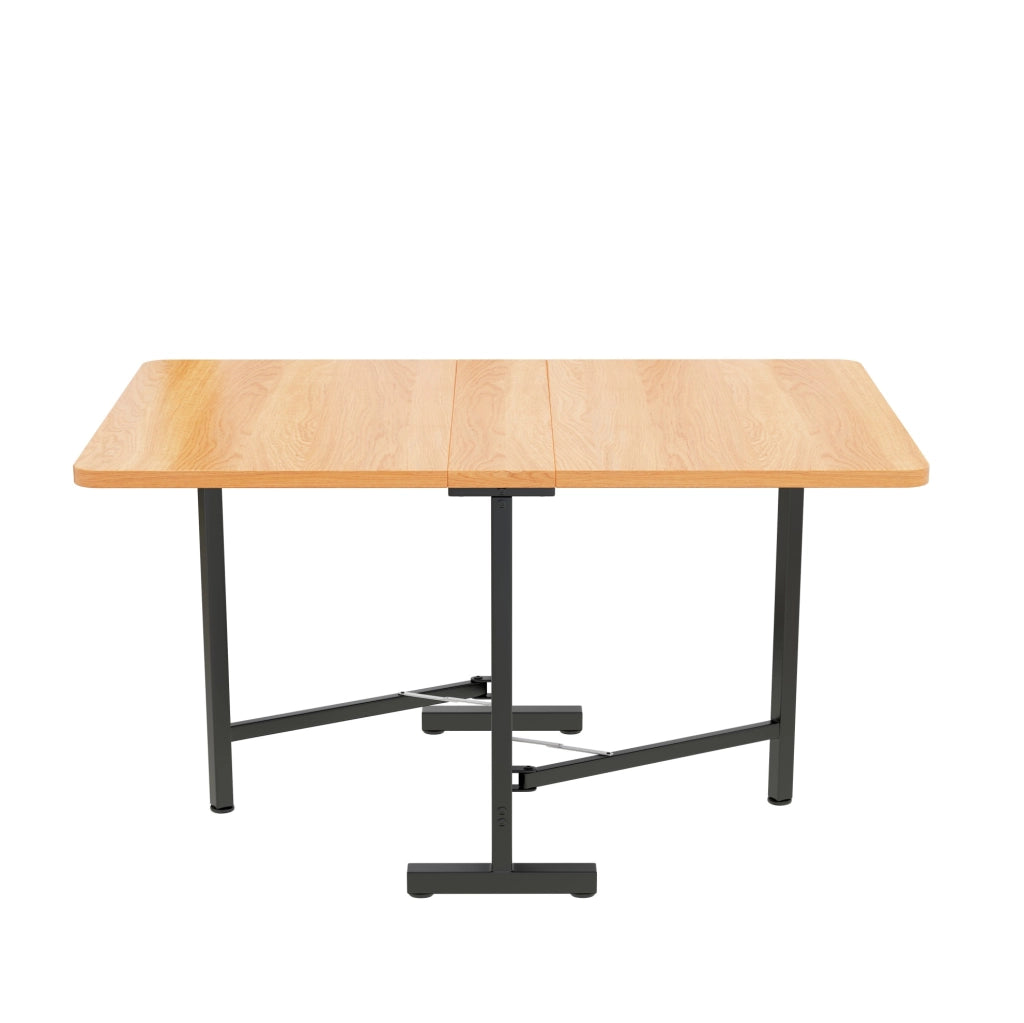 Tavolo da pranzo allungabile e pieghevole in MDF; colore rovere bianco americano