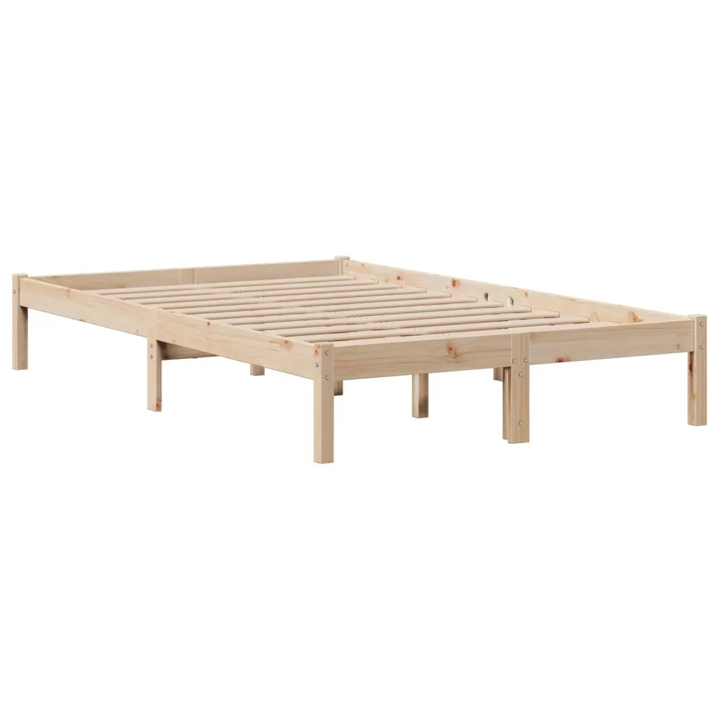 Letto Libreria senza Materasso 135x190 cm in Legno di Pino 3321616