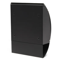 Cassetta postale V18 con vano portagiornale, verniciata a polvere nera