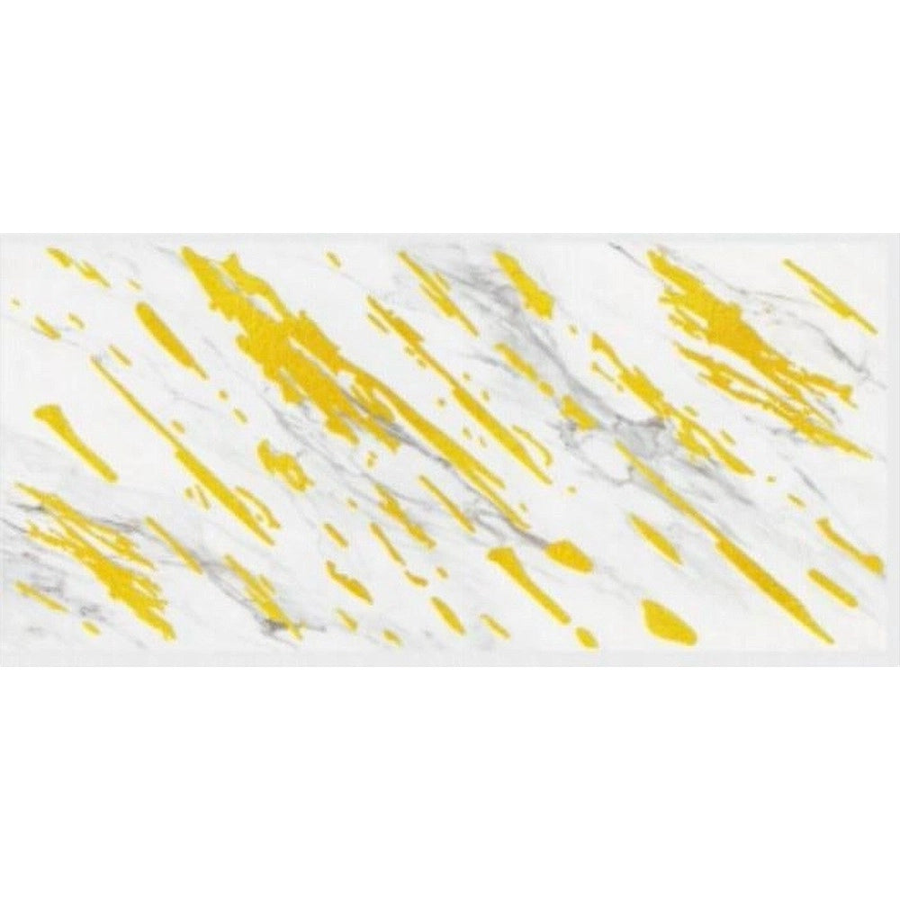 Trade Shop - Pannello Adesivo Effetto Marmo Bianco Striato Oro Pareti Paraschizzi 300 X 60 Cm -