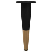 Set di 2 gambe per mobili cilindriche moderne 40 x 40 x 98 mm in ferro nero. Codice articolo: 02_0051989.