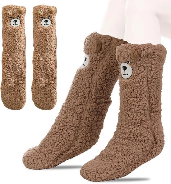 Sokke antiscivolo per donne - Pantofole morbide e spesse - Pantofole per casa - Pantofole invernali - Regali per donne - EU 36-40