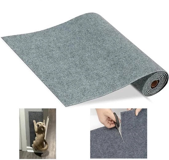 Mat per gatti multifunzionale, adesivo, da applicare su alberi, muri, mobili, pali per gatti e per proteggere il divano, misura 30 x 100 cm, confezione da 1 pezzo.