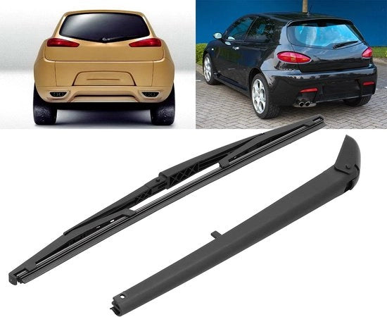 Kit di sostituzione per armatura del lavacristallo posteriore - Adatto per Alfa Romeo 147 - Senza spoiler del tetto - Materiale: gomma/ABS - Codice OEM: 46480731 - Installazione facile - Lavacristallo posteriore
