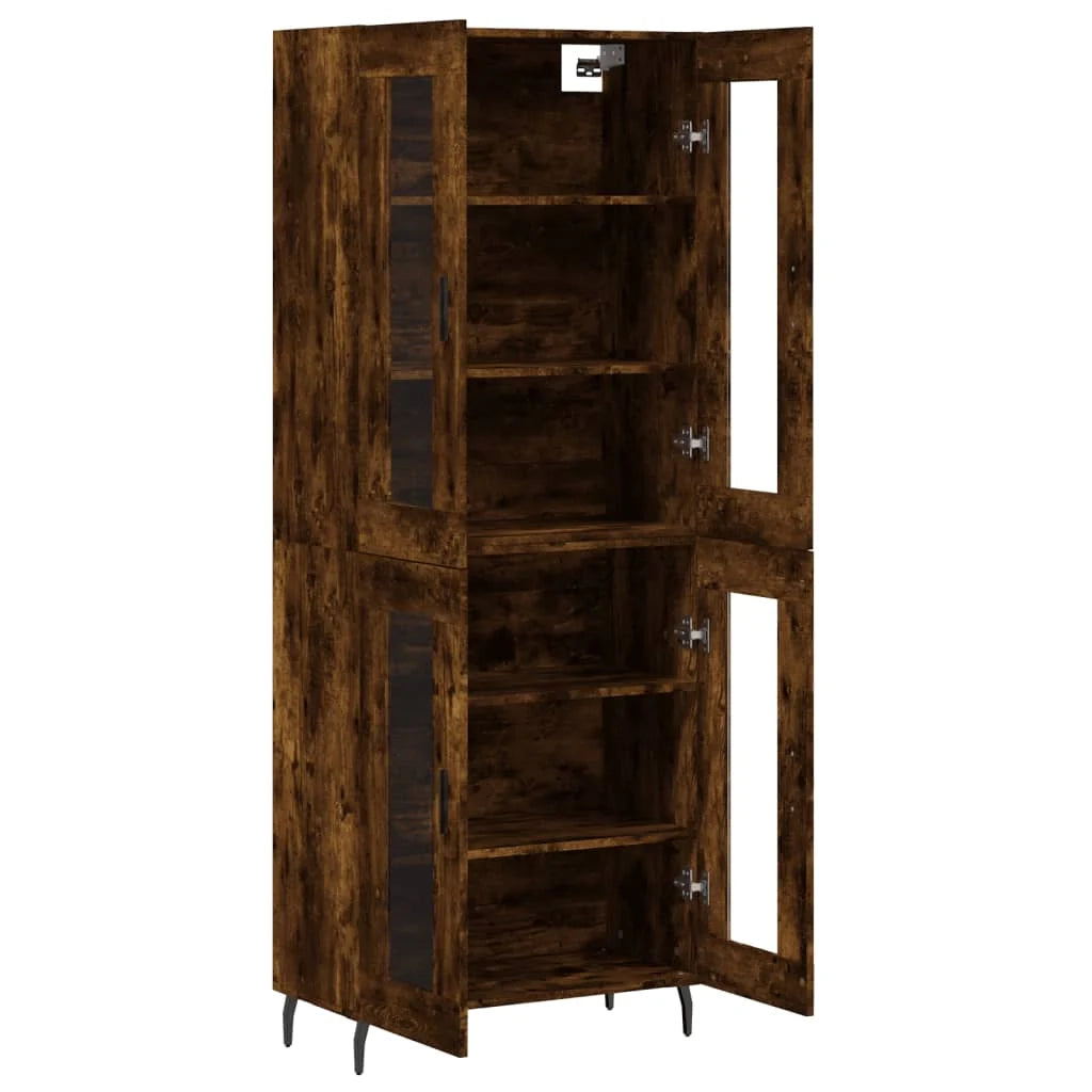 Buffet credenza cassettiera armadio mobile contenitore organizer cucina soggiorno salotto alto 69,5 x 34 x 180 cm legno ingegnerizzato marrone 02_0033433