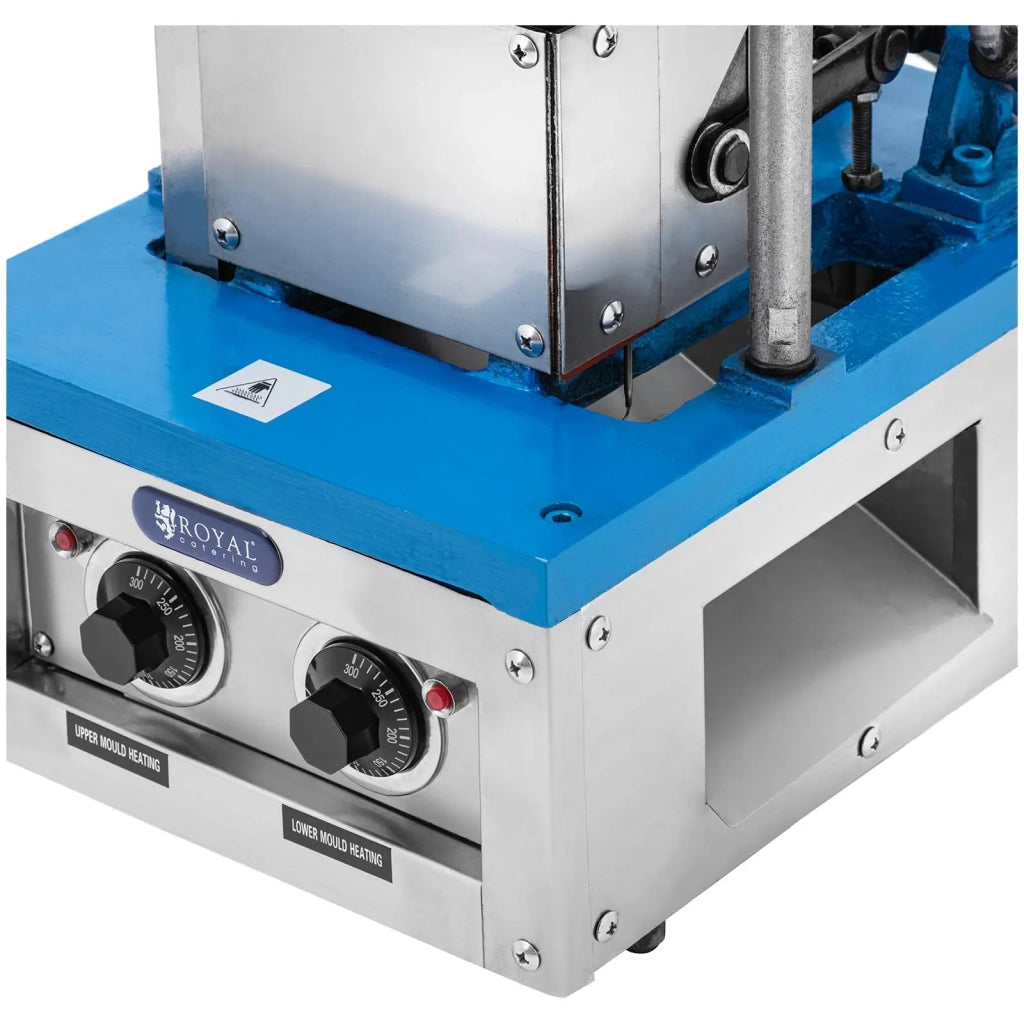 Macchina per coni gelato 1500 watt 60 pezzi/ora 74 x 124 mm acciaio inox alluminio ghisa acciaio blu 14_0008198