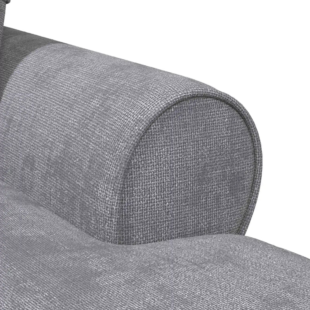 Chaise Longe con Gonna Grigio Chiaro 157 x 91 x 91 cm ARES