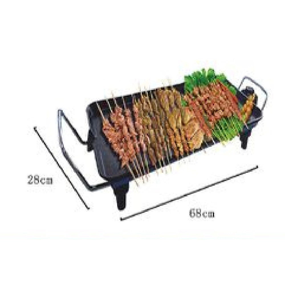 Trade Shop - Piastra Griglia Elettrica Potenza 1400w Cucina Con 2 Piastre Di Cottura Tx-9995 -
