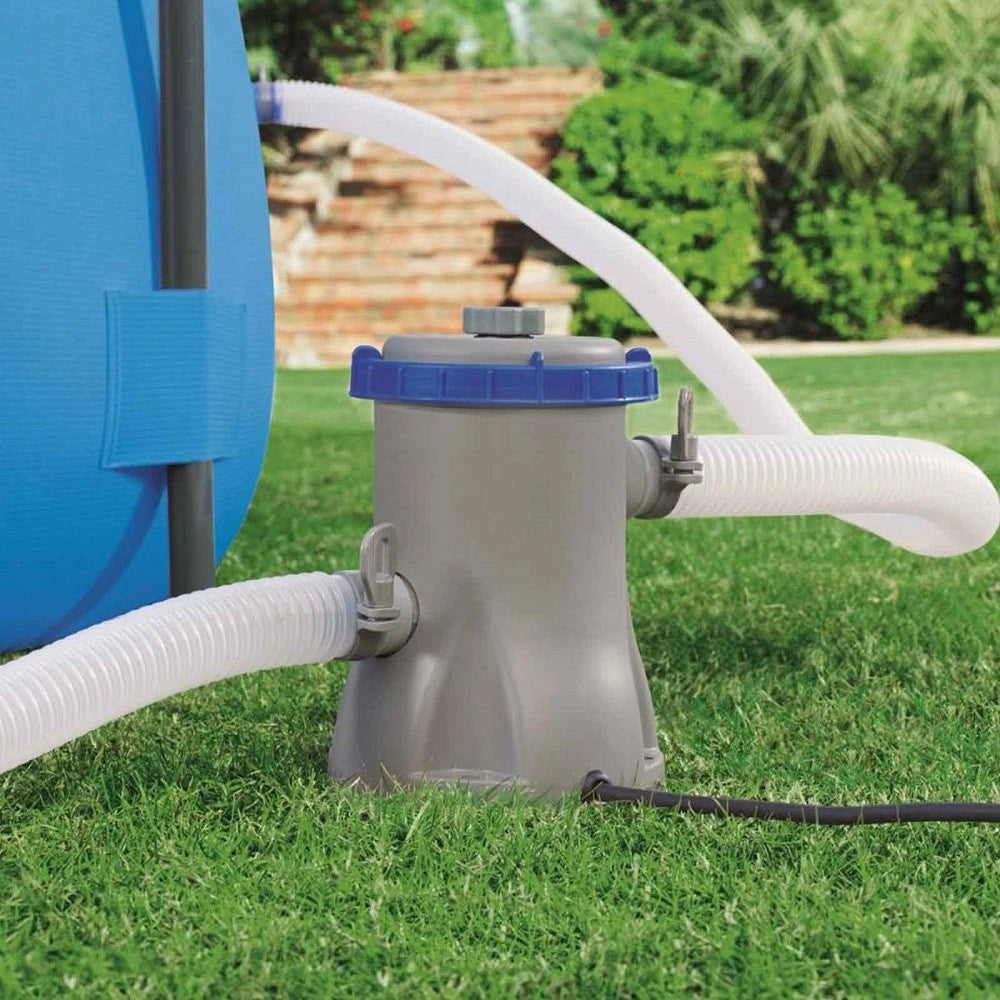 Trade Shop - Pompa Filtro A Cartuccia Tipo I 1.249 Lt/h 16 Watt Per Piscine Fuori Terra 58381 -