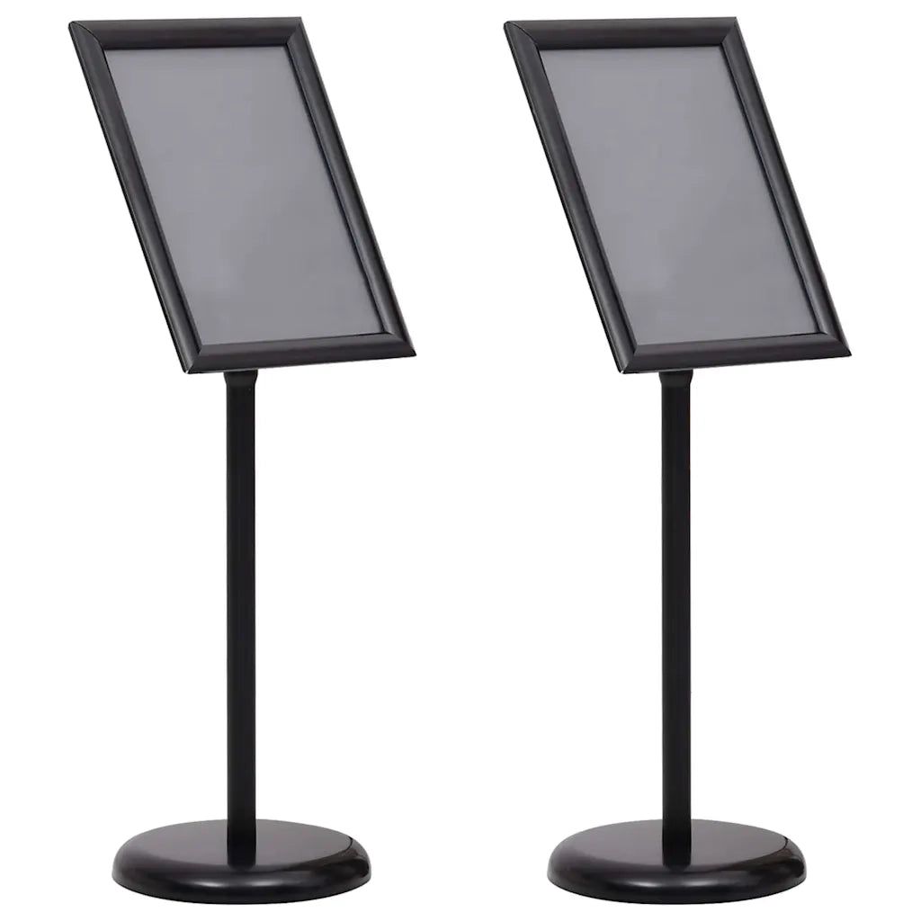 Supporti per poster 2 pz Nero 45 x 32,7 x 108 cm Alluminio CFW9146102
