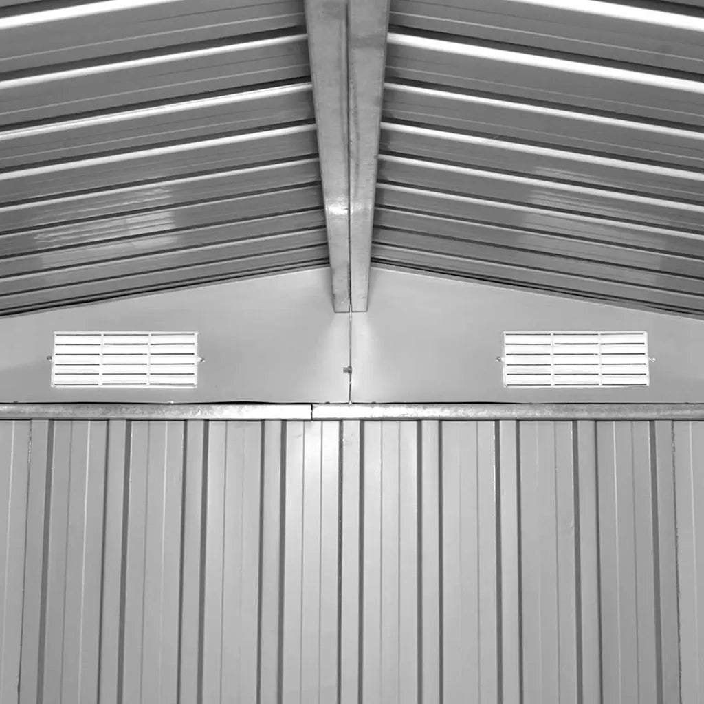 Casetta da Giardino 257x298x178 cm in Metallo Marrone 143343