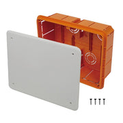 Trade Shop - Cassetta Di Derivazione Incasso Muro Ip40 Con Coperchio Viti 160x130x70mm 27007 -