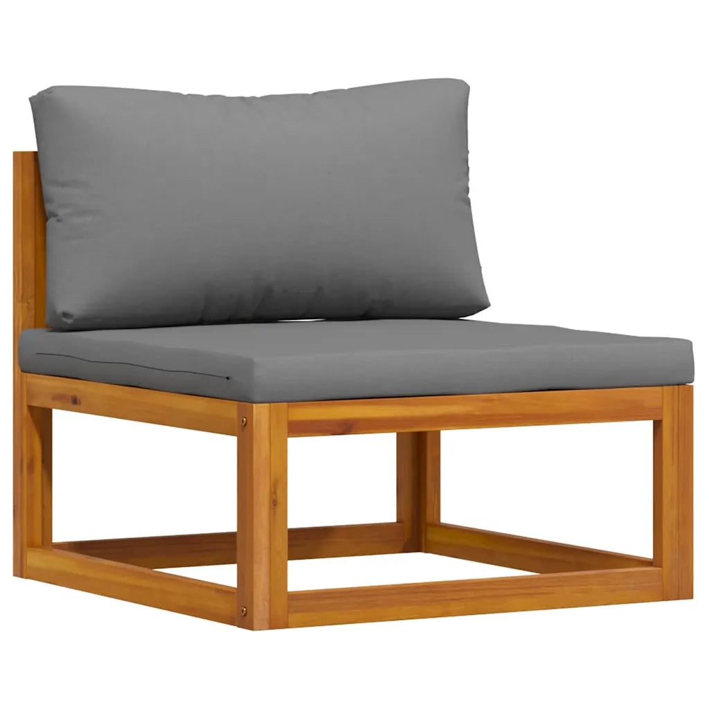 Salotto da Giardino-Set Divani da Giardino 3 pz con Cuscini in Massello di Acacia 831902