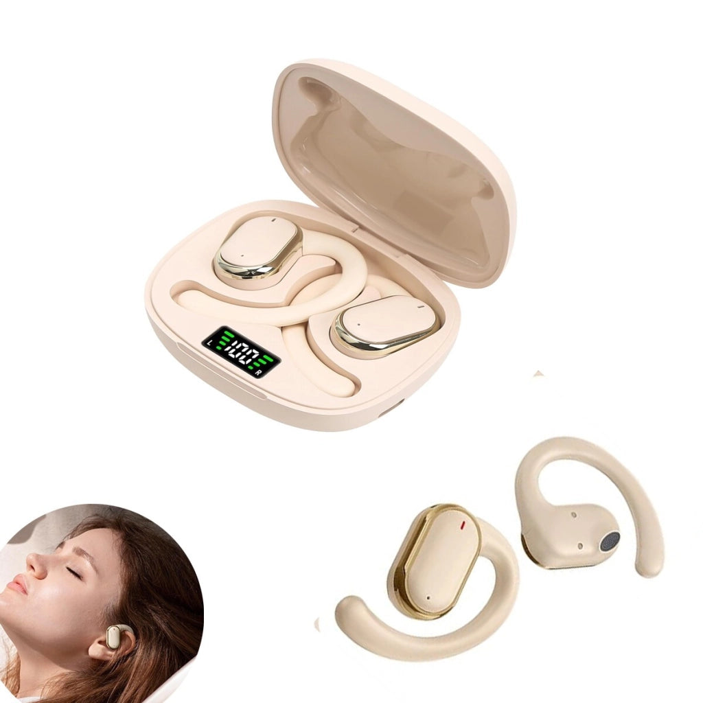 CUFFIE AURICOLARI BLUETOOTH 5.3 TWS OVER EAR CONDUZIONE OSSEA SMATPHONE AS-06534
