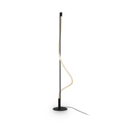Maytoni Lampada da terra moderna Tau 1 luce LED integrato nero alluminio
