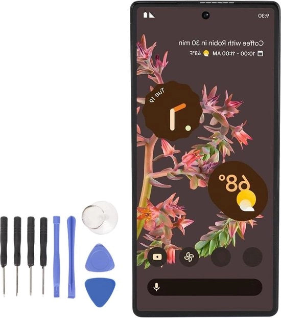 Scherm di sostituzione per Pixel 6 5G - Touchscreen OLED Digitizer Montaggio - Rilevamento impronte digitali - Kit di riparazione