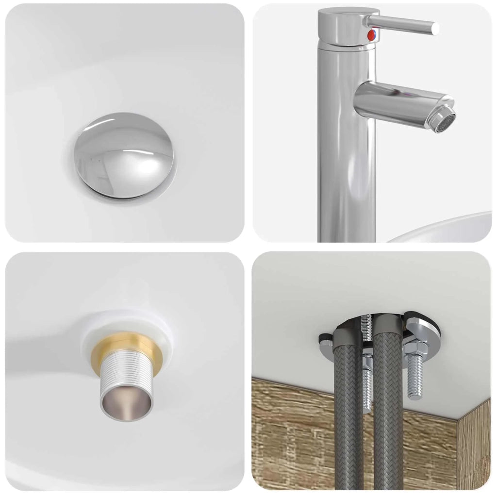 Set di mobili per il bagno 2 pz Rovere Sonoma 3404096