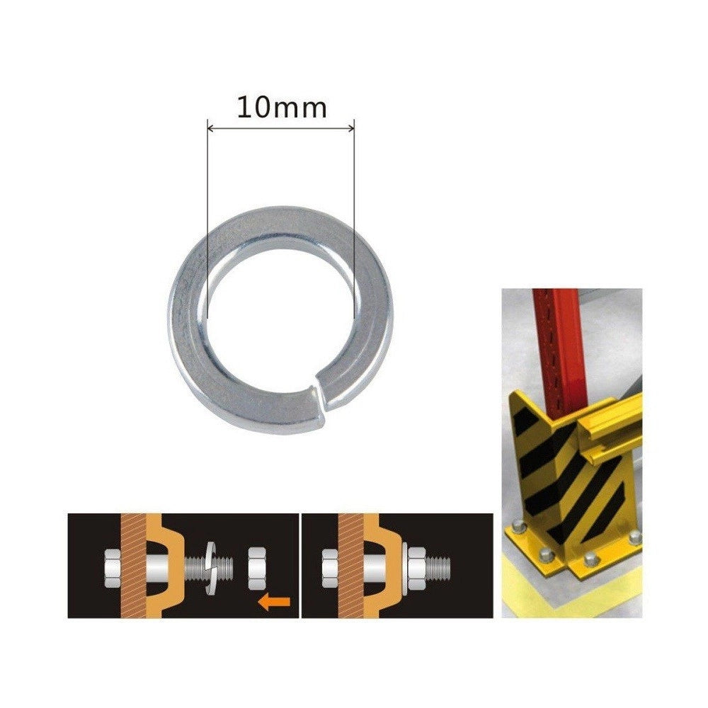 Trade Shop - Set Confezione 65gr. Rondelle Elastiche In Acciaio Rondella Diametro 10 Mm 90837 -