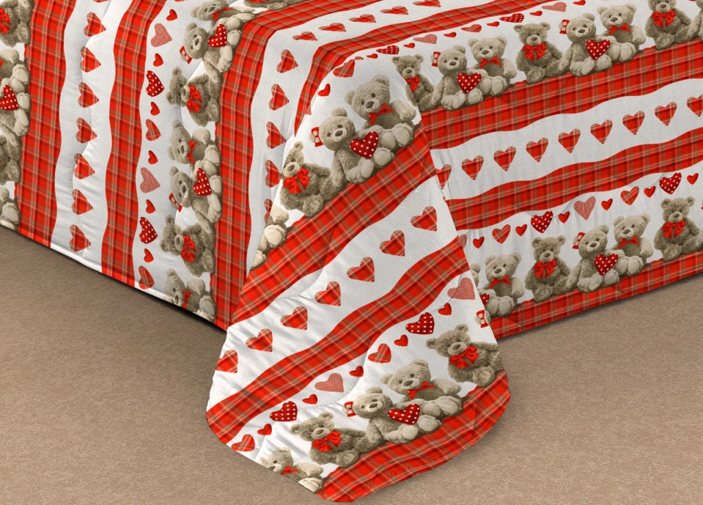 Trapunta Piumone Letto Invernale Imbottita 300gr Scaldanotti Teddy - 2 Piazze - Teddy