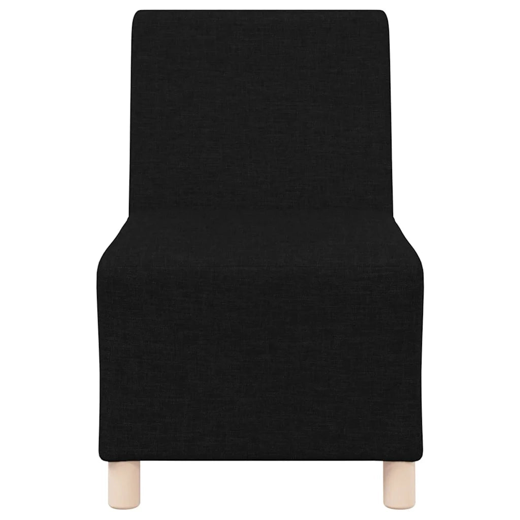 Unit¨¤ di Divano | Divano da soggiorno | Sofa Modulare Senza Braccioli 3 pz Nero