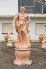 Biscottini Statua Nettuno con base in marmo L103xPR103xH275 cm realizzata dimensioni