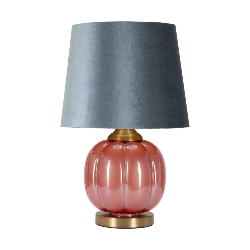 Lampada da tavolo Fibocchi, Luce da scrivania , Luminaria da ufficio, Lampada da lavoro, 33x33 h50 cm, Rosso e Blu