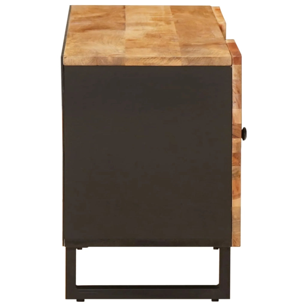 Mobile TV Marrone 105 x 33 x 46 cm Legno di mango massello