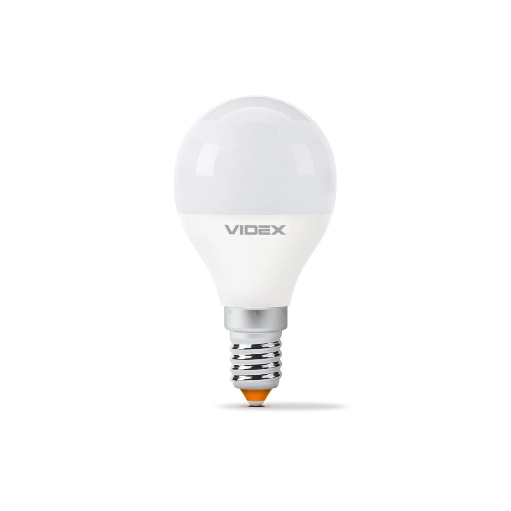 Lampadina LED G45 E14 4W 380lm 4000K bianca opale Videx