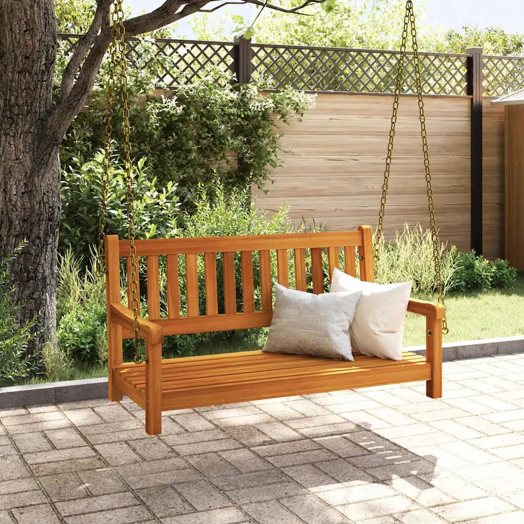 Panchina Altalena da Giardino Naturale 110 x 56 x 58,5 cm 4105521