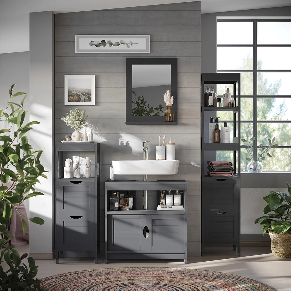 Vicco Mobile sottolavabo per bagno Grigio 60 x 60 cm