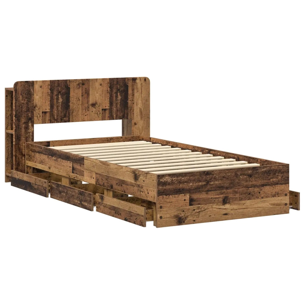 Telaio del letto con storage Legno antico 80 x 200 cm 3433915