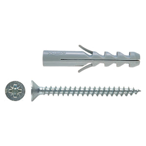 tassello nylon con vite 'sv' s8v ã˜   8 x 40 - vite 5x50 mm cod:ferx.4600104nlm