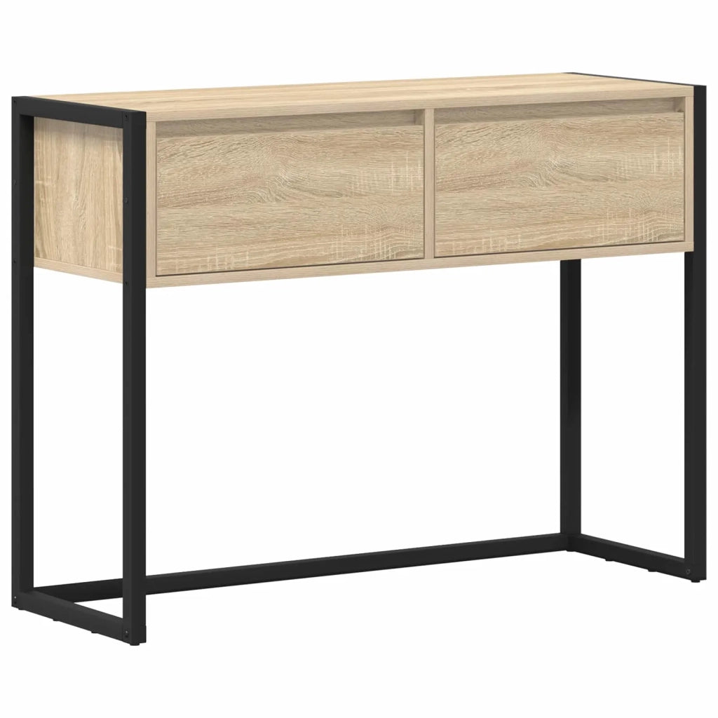 Tavolino con cassetto Sonoma 100 x 36 x 75 cm Legno multistrato 886697