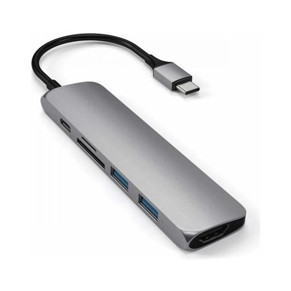 Satechi st-scma2m hub di interfaccia usb 3.2 gen 1 (3.1 gen 1) type-c 104 mbit/s argento