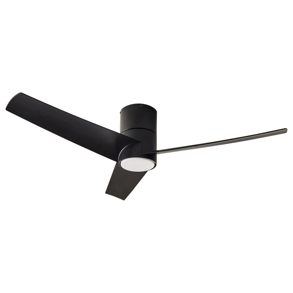 Ventilatore da soffitto con luce Ventilatore in materiale sintetico nero Telecomando 5 opzioni di velocità 3 temperature di luce Soggiorno tradizionale moderno Camera da letto