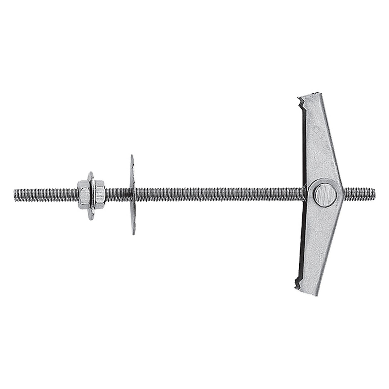 ancora a soffitto acciaio con barra e doppio dado kdd4  m4 x  95 mm cod:ferx.4610352nlm