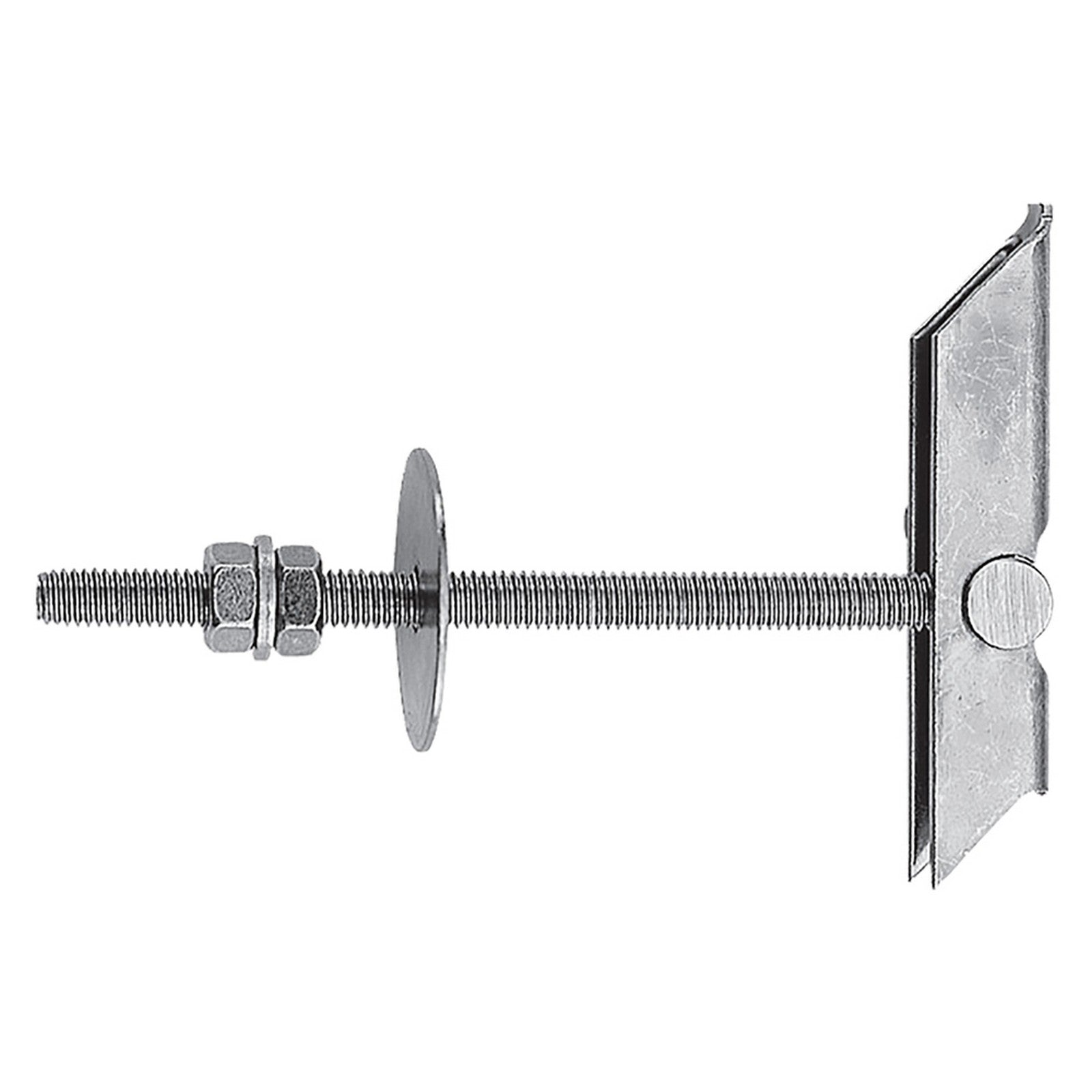 ancora a soffitto acciaio con barra e doppio dado kd 8  m8 x 100 mm cod:ferx.4610364nlm