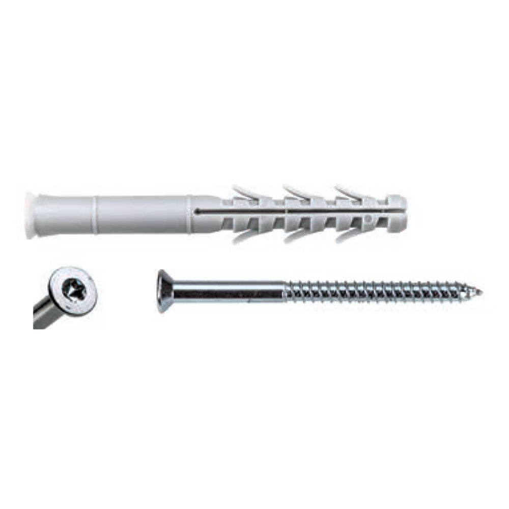 tassello nylon 'later cornice' c8a 100 luvt 8 x 100 - vite torx t30 5,5 x 1 cod:ferx.4411752nlm