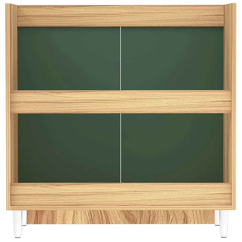 Mobile Sottolavello Cucina Componibile Mobiletto Legno Colore Verde con 2 Ante