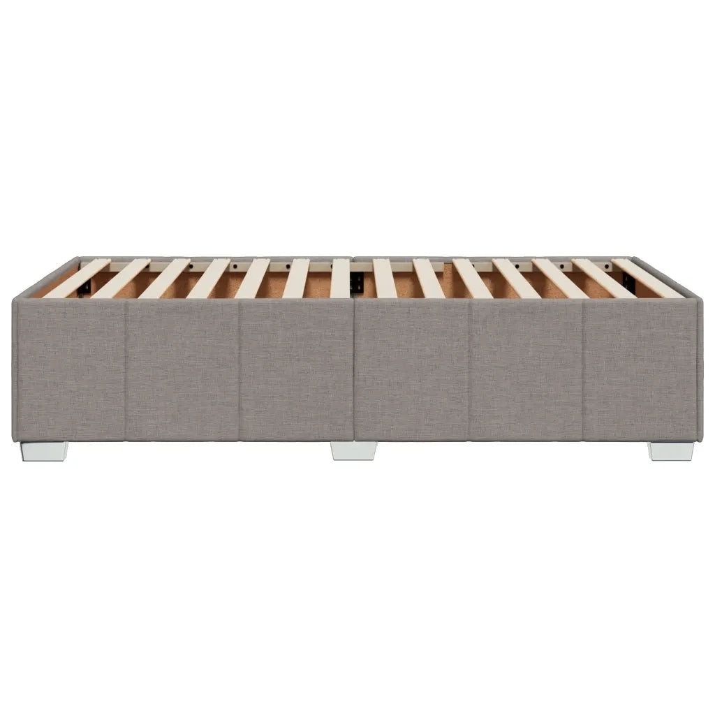 vidaXL Giroletto senza Materasso Tortora 90x200 cm Tessuto