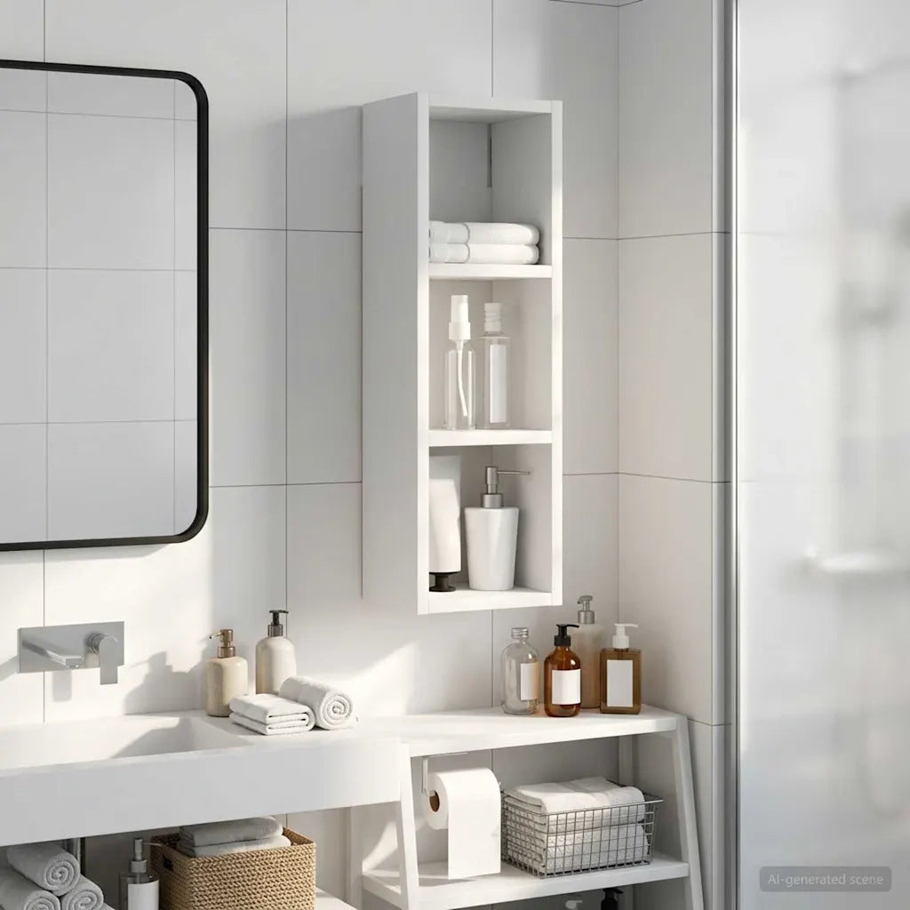 Armadio da bagno a muro Bianco 20 x 16 x 62,5 cm 889303