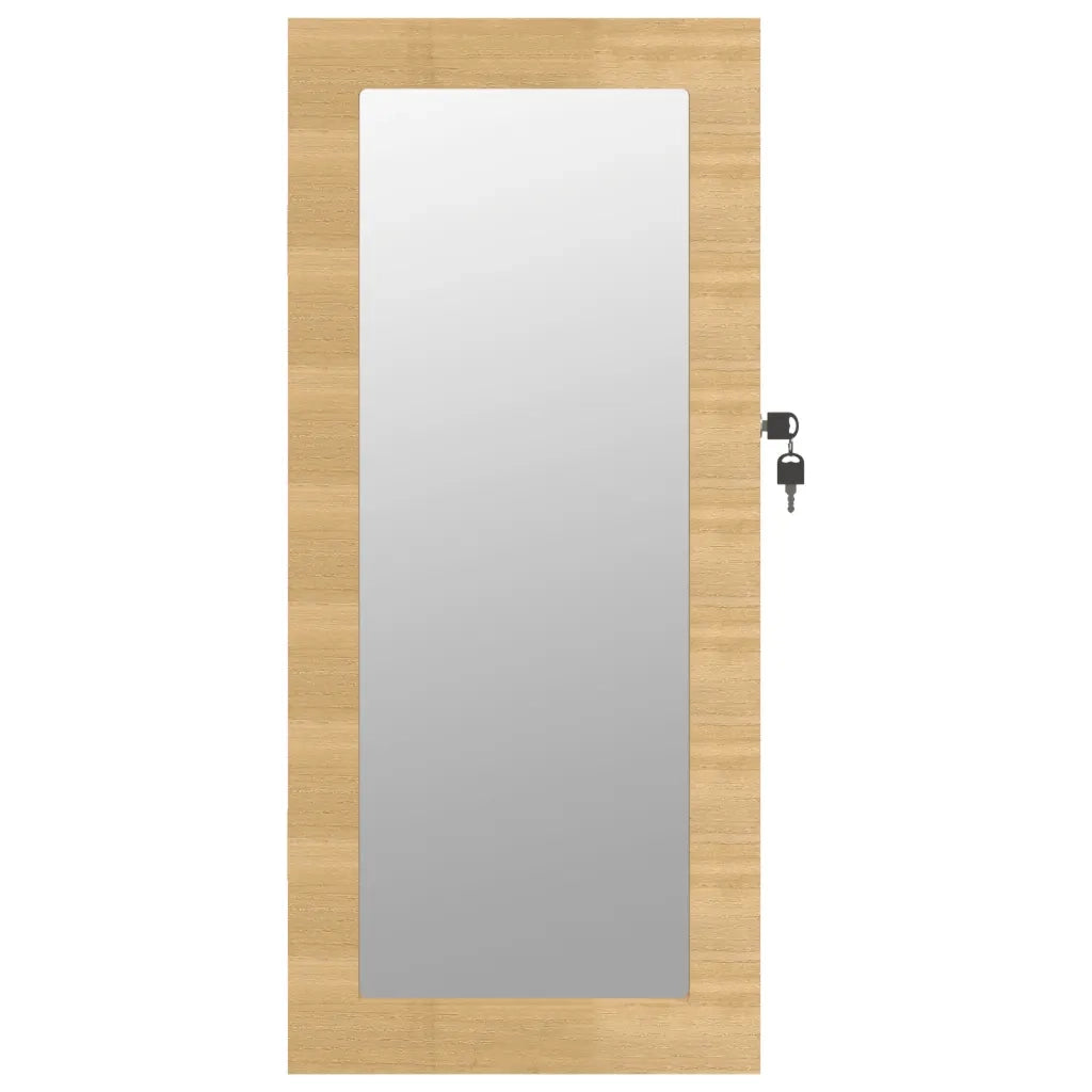 Armadio Portagioie con Specchio a Muro 30x8,5x67 cm 353210